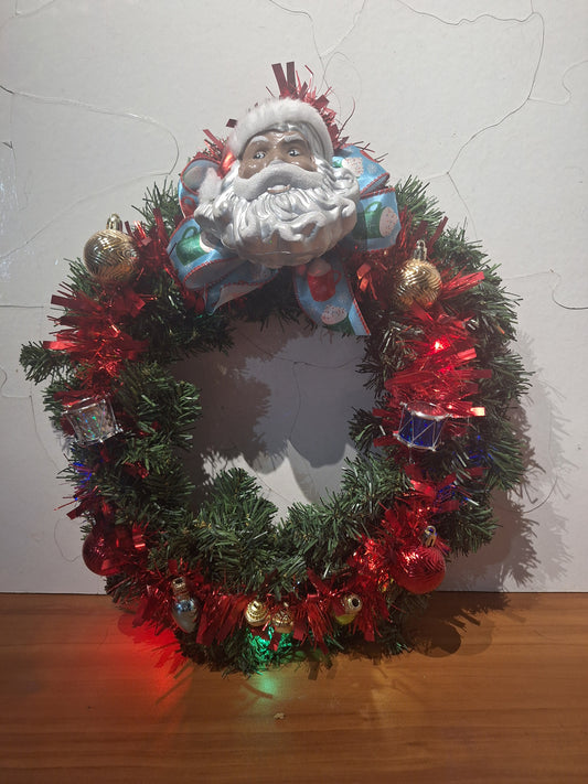 Lighted Christmas Wreath